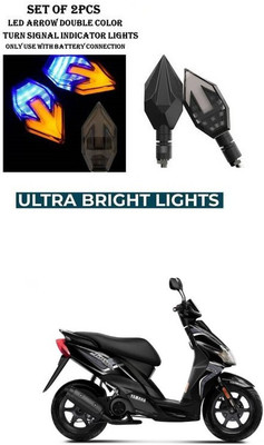 PRTEK Front, Rear LED Indicator Light for Yamaha(Yellow, Blue)