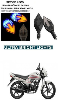 PRTEK Front, Rear LED Indicator Light for Honda Dream Neo(Yellow, Blue)