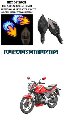 PRTEK Front, Rear LED Indicator Light for Hero Xtreme(Yellow, Blue)