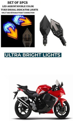 PRTEK Front, Rear LED Indicator Light for Hyosung GT250R(Yellow, Blue)