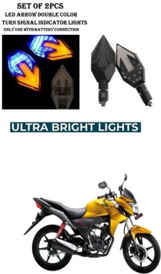PRTEK Front, Rear LED Indicator Light for Honda CB Twister(Yellow, Blue)