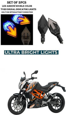 PRTEK Front, Rear LED Indicator Light for KTM Duke 390(Yellow, Blue)