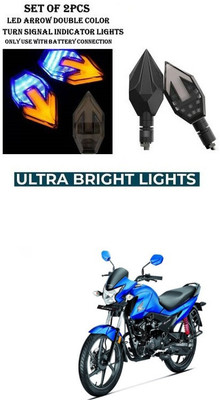 PRTEK Front, Rear LED Indicator Light for Honda Livo(Yellow, Blue)