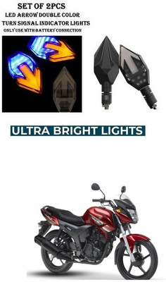 PRTEK Front, Rear LED Indicator Light for Yamaha SZ-X(Yellow, Blue)