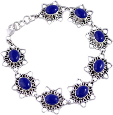 Belle Creations Sterling Silver Lapis Lazuli Bracelet