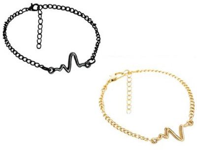 Fabula Alloy, Zinc, Metal Beads Gold-plated Bracelet Set(Pack of 2)