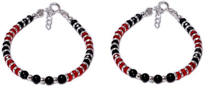 Sahiba Gems Sterling Silver Spinel Bracelet Set(Pack of 2)
