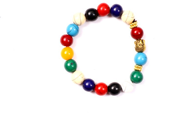 VSASA Bone, Silk Dori, Crystal Quartz Bracelet