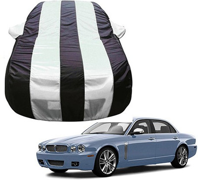 Flipkart SmartBuy Car Cover For Jaguar Super V8 (With Mirror Pockets)(Silver, Black, For 2018 Models)