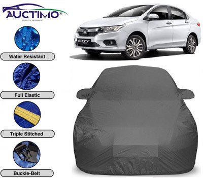 AUCTIMO Car Cover For Honda City ZX (With Mirror Pockets)(Grey)