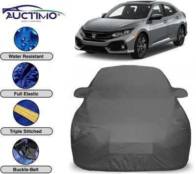 AUCTIMO Car Cover For Honda Civic (With Mirror Pockets)(Grey)