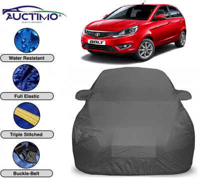 AUCTIMO Car Cover For Tata Bolt (With Mirror Pockets)(Grey)