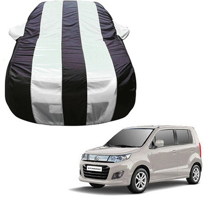 Flipkart SmartBuy Car Cover For Maruti Suzuki WagonR Stingray (With Mirror Pockets)(Silver, Black, For 2018 Models)