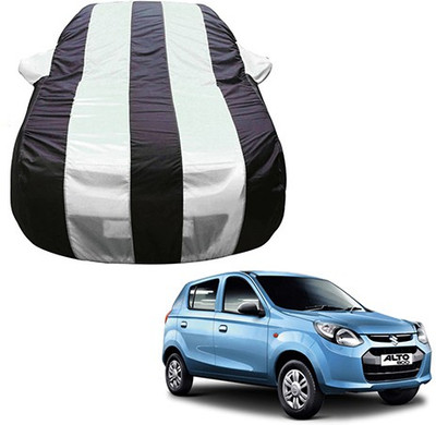 Flipkart SmartBuy Car Cover For Maruti Suzuki Alto 800 (With Mirror Pockets)(Silver, Black, For 2018 Models)