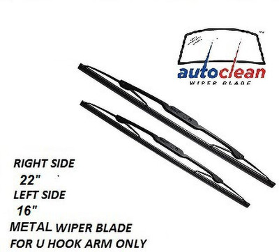 AutoClean METAL FRAME WIPER BLADE Windshield Wiper(95 cm, Passenger And Driver Side Wipers, Pack of: 2)