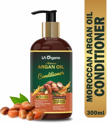 LA Organo Argan Oil Conditioner For Softer Silkier & Shinier Hair(300 ml)