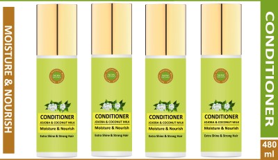 Now Organics Jojoba & Coconut Milk Hair Conditioner (Pack of 4)(480 ml)