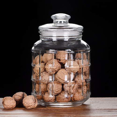 GTR Glass Grocery Container  - 2000 ml(Clear)