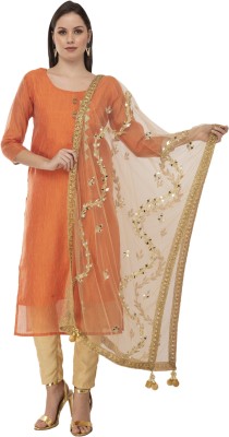 A R SILK Net Embellished Women Dupatta