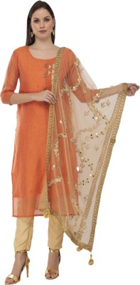 A R SILK Net Embellished Women Dupatta