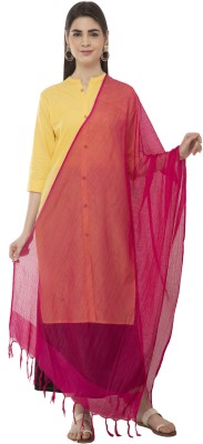 A R SILK Pure Cotton Solid Women Dupatta