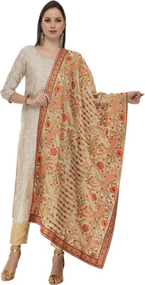 A R SILK Georgette Embroidered Women Dupatta