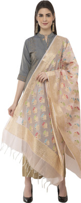 A R SILK Silk Blend Embroidered Women Dupatta