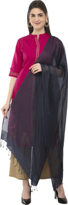 A R SILK Pure Cotton Solid Women Dupatta