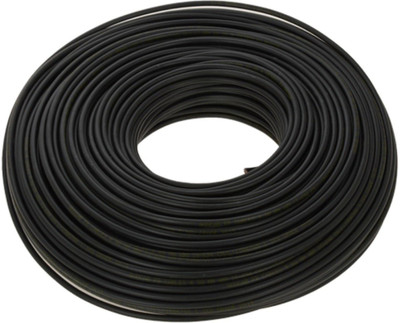 V-Guard Classo PVC Insulated 1 sq/mm Black 90 m Wire(Black)
