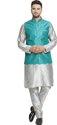 BEN COOPER Men Kurta Pyjama Ethnic Jacket Set