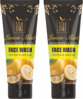 SILKTREE  Lemon & mint Combo -Set Of 2 Face Wash(130 g)