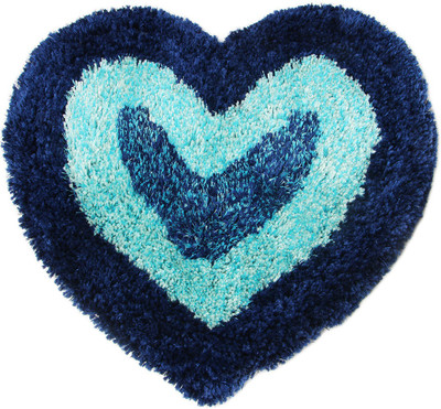 KALYAN GLOBAL Polyester Door Mat(Dark Blue,Light Blue, Medium)