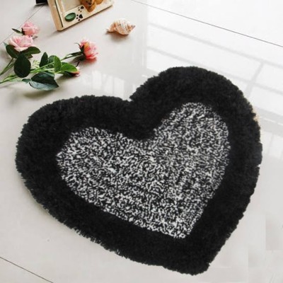 ABN Furnishing Polyester Door Mat(Black::White, Medium)