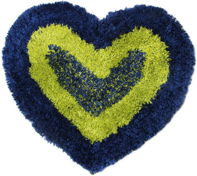 KALYAN GLOBAL Polyester Door Mat(Dark Blue,Green, Medium)