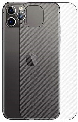 ELEF Back Screen Guard for Ultra Thin Slim Fit transparent 3D Carbon Fiber Skin Back Guard Protector for Apple iPhone 11 - (Transparent)(Pack of 1)