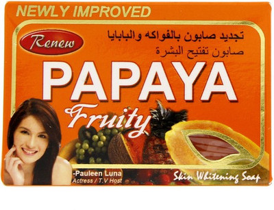 RENEW Papaya Fruity Soap For Skin Whitening - 135 Grams(135 g)