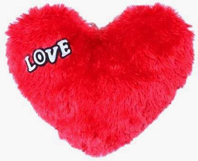 Zeleen Cotton, Polyester Fibre Solid Cushion Pack of 1(Red)