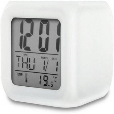 Coozico Digital White Clock