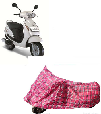 COVERPLANET Two Wheeler Cover for Mahindra(Duro, Red)