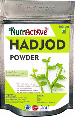 NutrActive Hadjod powder for Bone and Joint [Cissus Quadrangularis](100 g)
