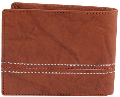 Keviv Men Casual Brown Genuine Leather Wallet(5 Card Slots)
