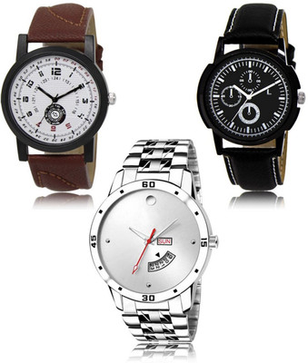 SWIFFIN New latest Designer Combo of 3 Analog Watch  - For Men
