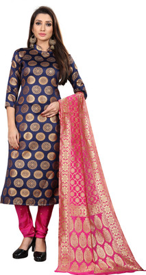 Kashvi Jacquard Embellished Salwar Suit Material