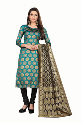 ANAND Jacquard Embellished Salwar Suit Material