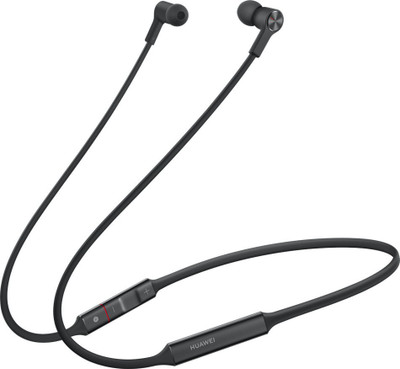 Huawei Freelace Bluetooth Headset  (Graphite Black, In the Ear)