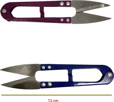 Alpha Nemesis Trimmer Metal Grip Hand-held Paper Cutter(Set Of 2, Purple, Blue)