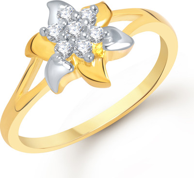 84% OFF on VK Jewels Astonish Flower Shaped for Women and Girls Alloy Cubic Zirconia Gold Plated Ring