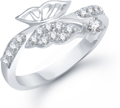 85% OFF on VK Jewels Flying Butterfly Shaped for Women and Girls Alloy Cubic Zirconia Rhodium Plated Ring