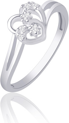 83% OFF on VK Jewels Joint Heart Heart Shaped for Women and Girls Alloy Cubic Zirconia Rhodium Plated Ring