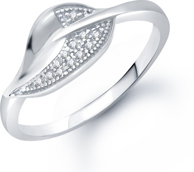 85% OFF on VK Jewels Exquisite Crafted Micro Shaped for Women and Girls Alloy Cubic Zirconia Rhodium Plated Ring